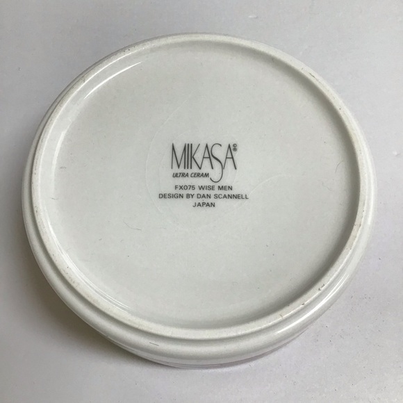 Mikasa Three Wise Men Christmas Trinket Box Lidded Dan Scannell Mosaic MCM Japan - Picture 11 of 11